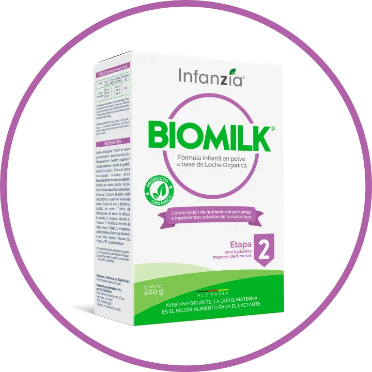 Fórmula infantil Biomilk Etapa 2 Orgánica para Bebés